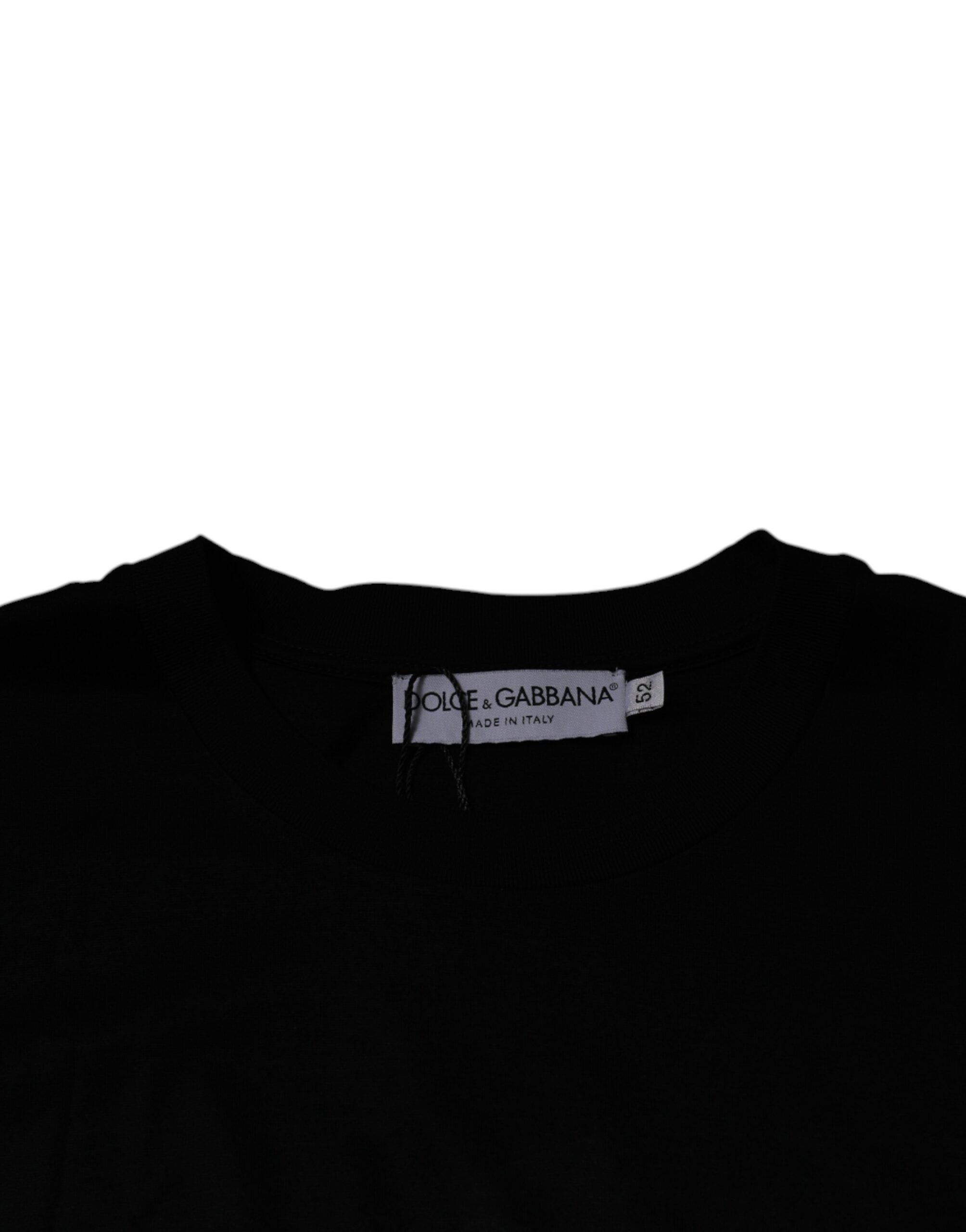 Dolce & Gabbana Black Crew Neck Short Sleeve Men's T-shirt