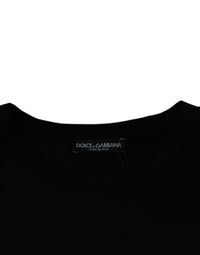 Dolce & Gabbana Black Crew Neck Short Sleeve Men's T-shirt