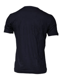 Dolce & Gabbana Blue D&G King Of Love Cotton Crew Neck Men's T-shirt
