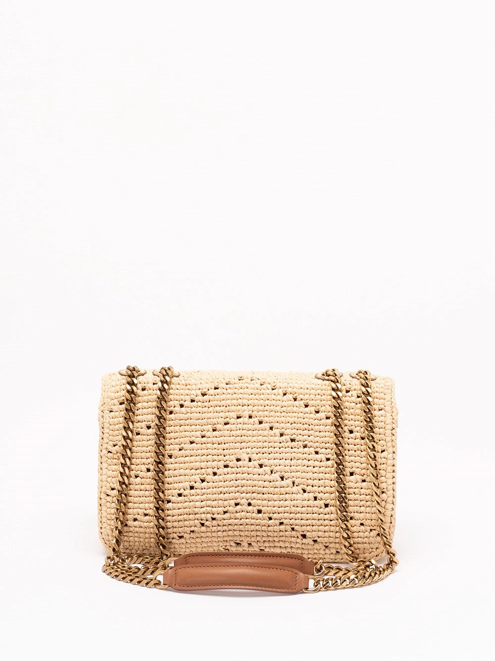 Saint laurent Saint Laurent Women `Loulou` Small Raffia Bag