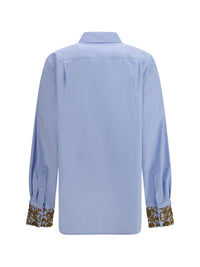Dries Van Noten Women Oversized Embroidered Cotton Shirt