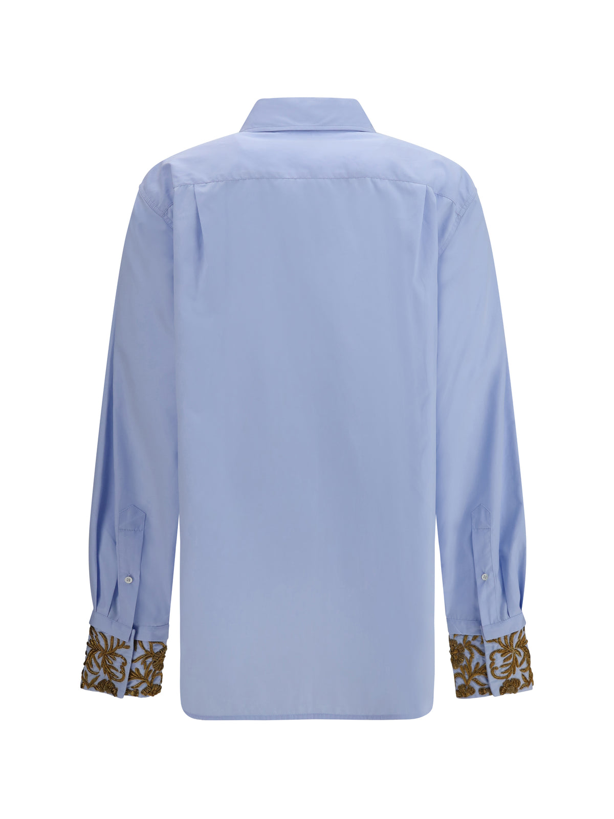 Dries Van Noten Women Oversized Embroidered Cotton Shirt