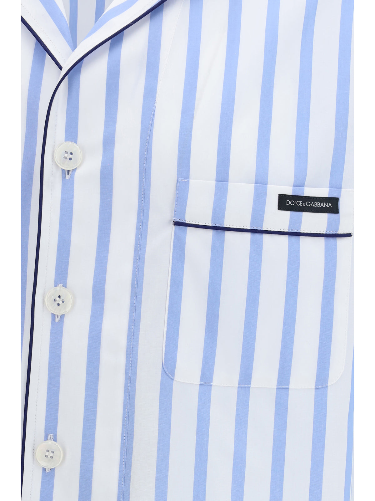 DOLCE & GABBANA Dolce & Gabbana Men Short-Sleeve Striped Shirt