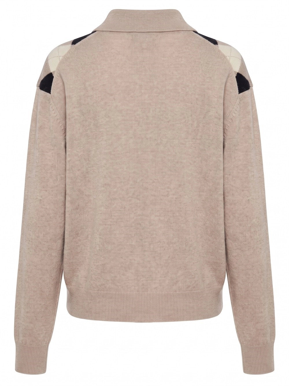 Miu Miu Women Argyle Polo-Neck Sweater