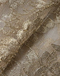 Dolce & Gabbana Gold Floral Lace A-line Sheath Mini Women's Dress