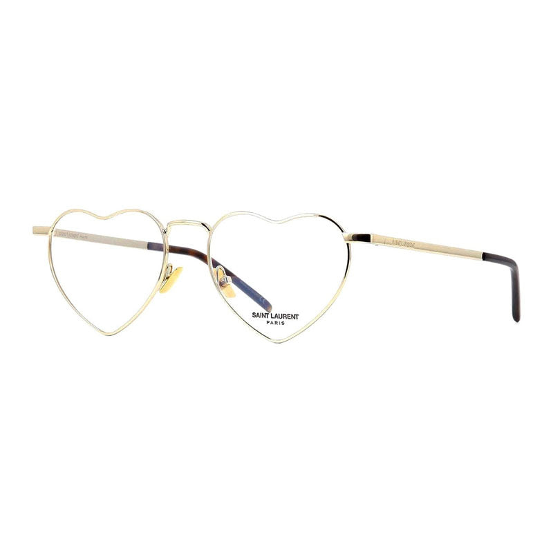 Saint Laurent Saint Laurent Eyeglasses Geometric Full Rim, Silver Frame and Clear Demo Lenses Lens SL301LOULOUOPT002