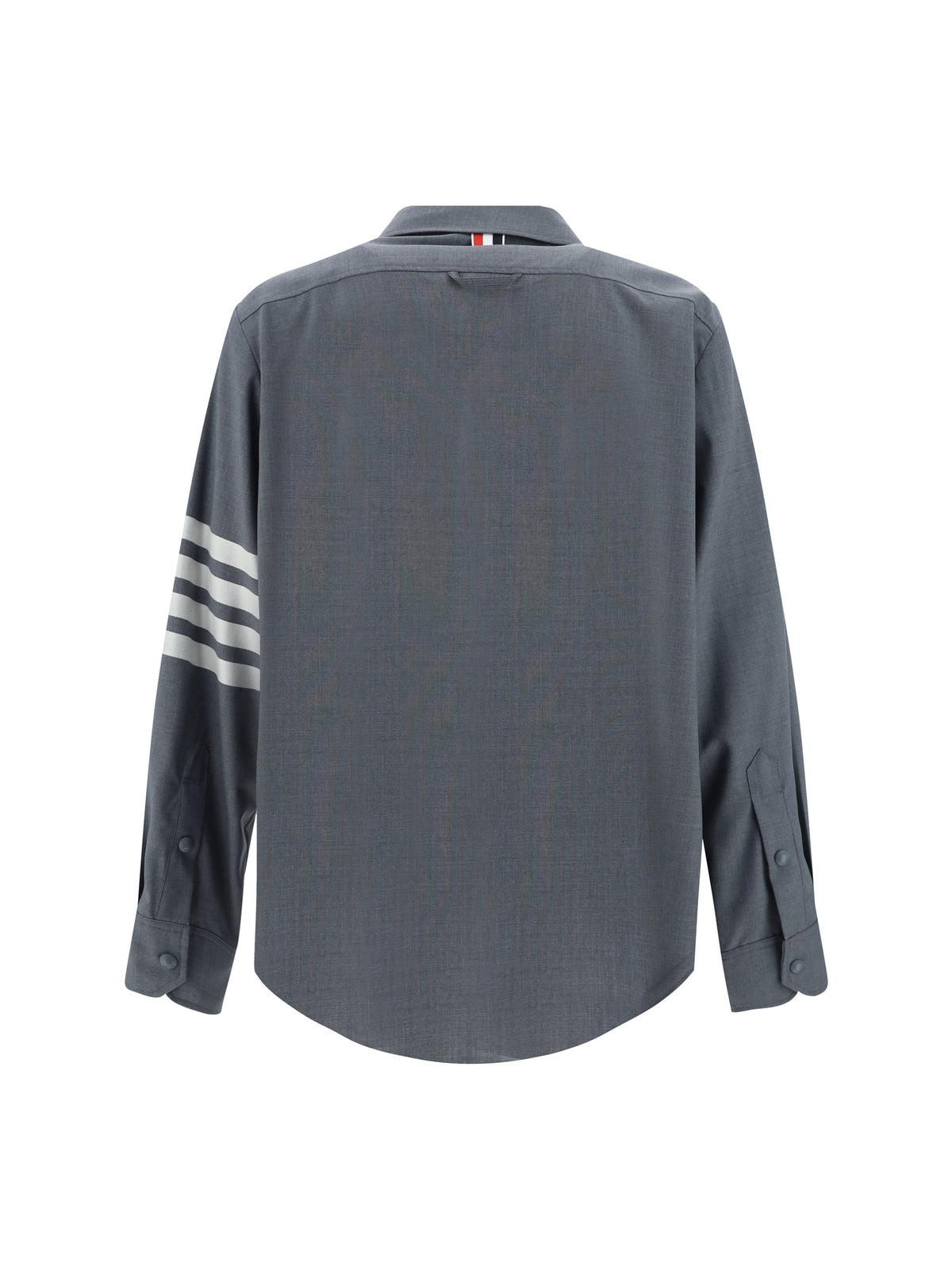 THOM BROWNE Thom Browne Men Wool And Cotton Blend Shirt