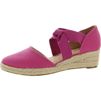Kascade Womens Canvas Strappy Espadrilles Raspberry Canvas