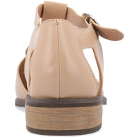 Azzaria Womens Faux Leather Cut Out Ankle Strap
