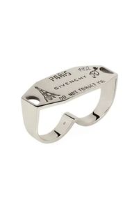 Givenchy Givenchy City Paris Silvery Double Finger Ring_Silvery
