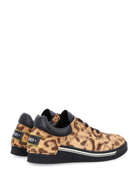 Fendi Fendi Men Animal-Print Leather Sneakers