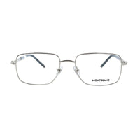 Montblanc Eyeglasses Square Full Rim, Gold Frame and Clear Demo Lenses Lens MB0072O003