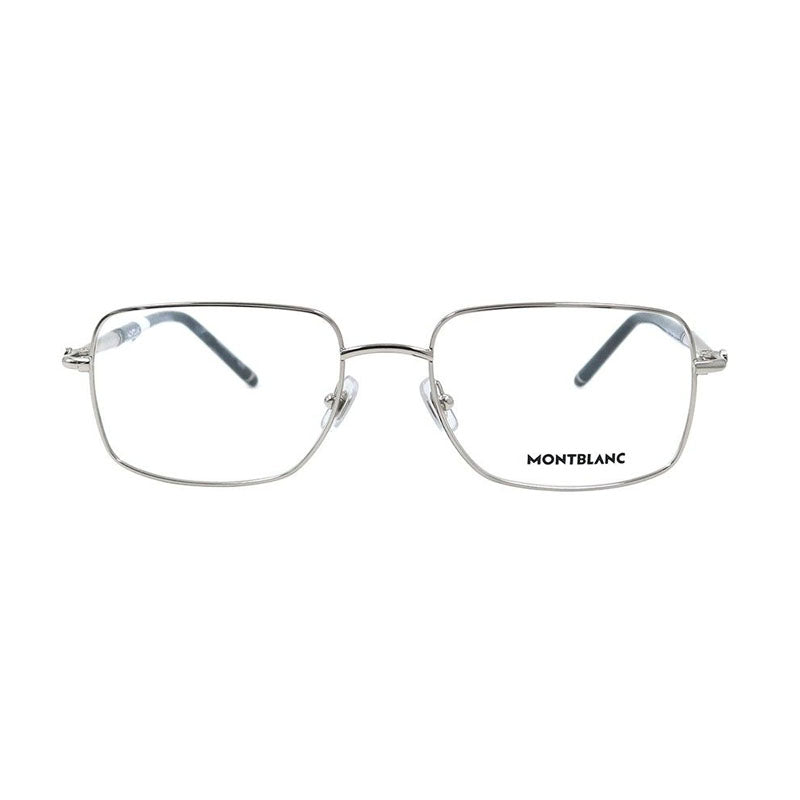 Montblanc Eyeglasses Square Full Rim, Gold Frame and Clear Demo Lenses Lens MB0072O003