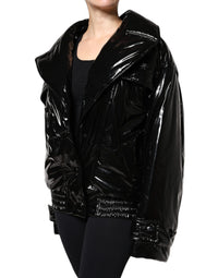 Dolce & Gabbana Dolce & Gabbana Black Polyester Button Down Blouson Women's Jacket
