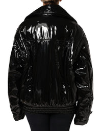 Dolce & Gabbana Dolce & Gabbana Black Polyester Button Down Blouson Women's Jacket