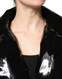 Dolce & Gabbana Dolce & Gabbana Black Polyester Button Down Blouson Women's Jacket