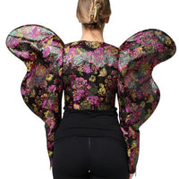 Dolce & Gabbana Dolce & Gabbana Multicolor Floral Jacquard Cropped Women's Jacket