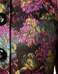 Dolce & Gabbana Dolce & Gabbana Multicolor Floral Jacquard Cropped Women's Jacket