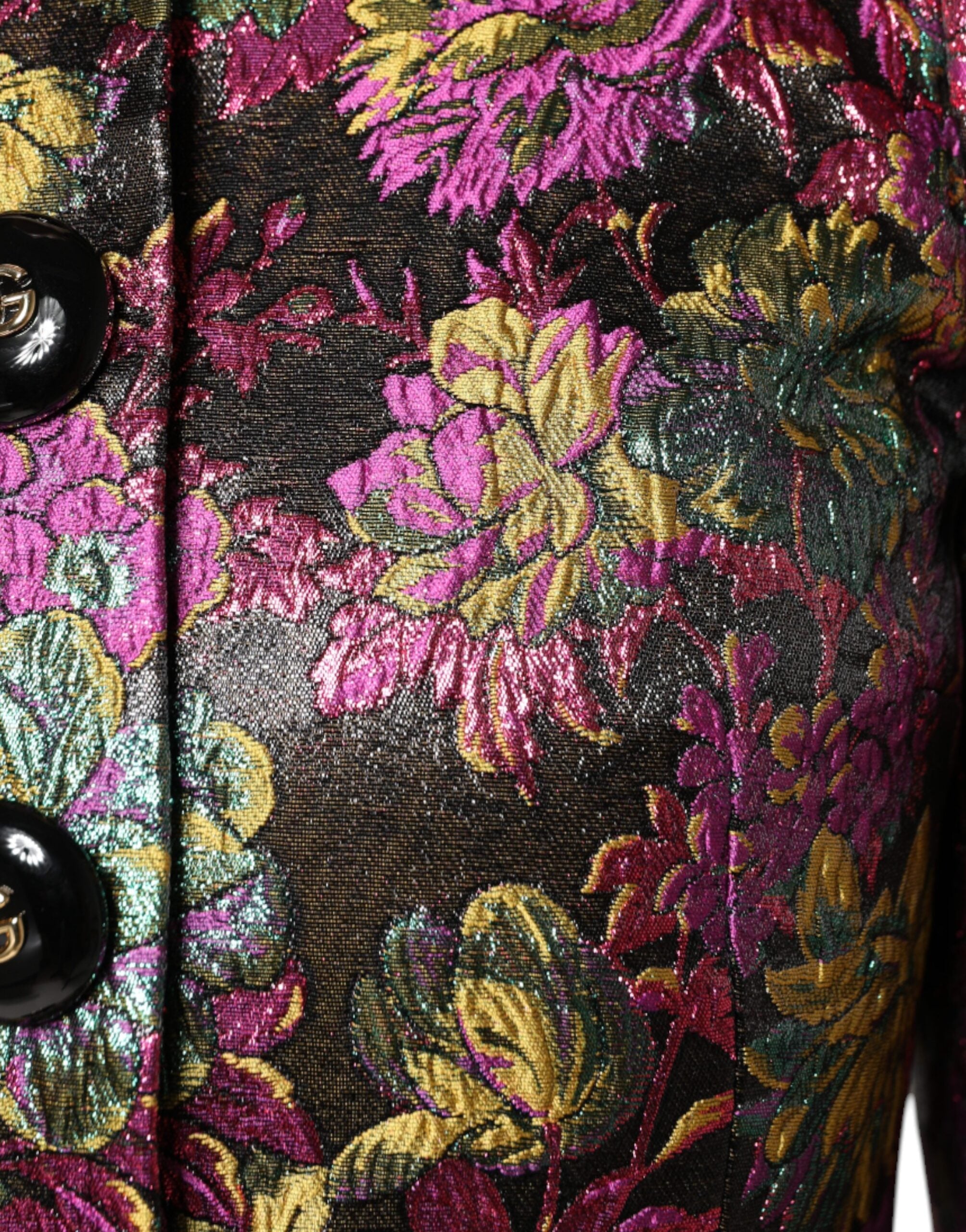 Dolce & Gabbana Dolce & Gabbana Multicolor Floral Jacquard Cropped Women's Jacket