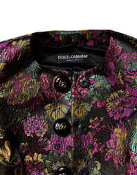 Dolce & Gabbana Dolce & Gabbana Multicolor Floral Jacquard Cropped Women's Jacket