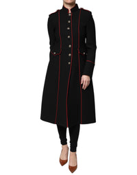 Dolce & Gabbana Dolce & Gabbana Black Single Breasted Trench Coat Women's Jacket