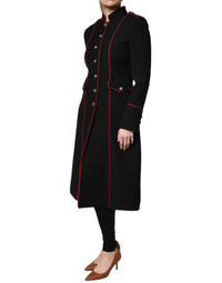 Dolce & Gabbana Dolce & Gabbana Black Single Breasted Trench Coat Women's Jacket