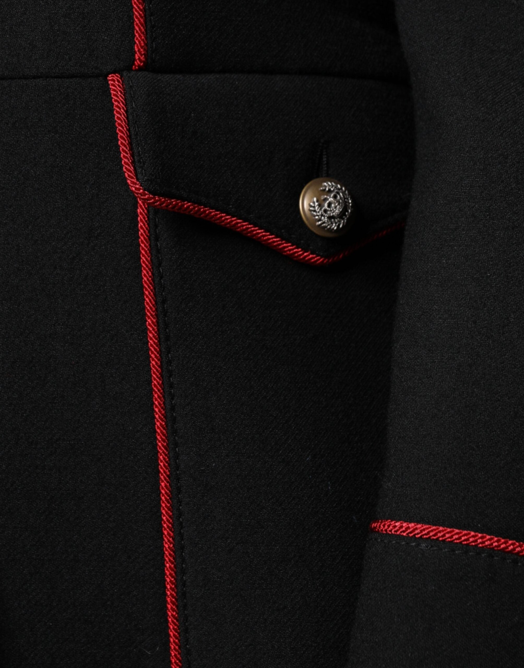 Dolce & Gabbana Dolce & Gabbana Black Single Breasted Trench Coat Women's Jacket