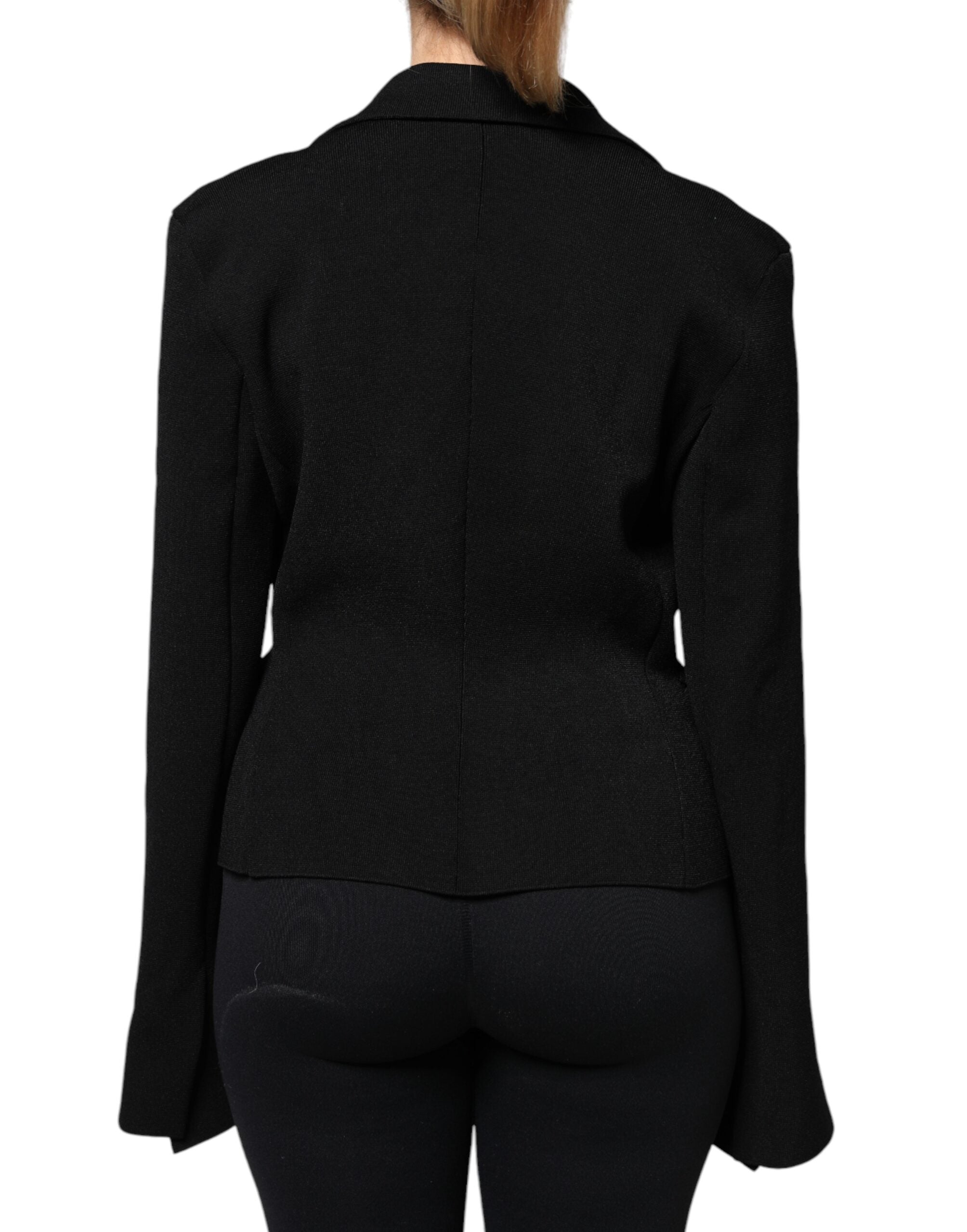Dolce & Gabbana Dolce & Gabbana Black Viscose Single Breasted Blazer Women's Jacket
