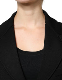 Dolce & Gabbana Dolce & Gabbana Black Viscose Single Breasted Blazer Women's Jacket