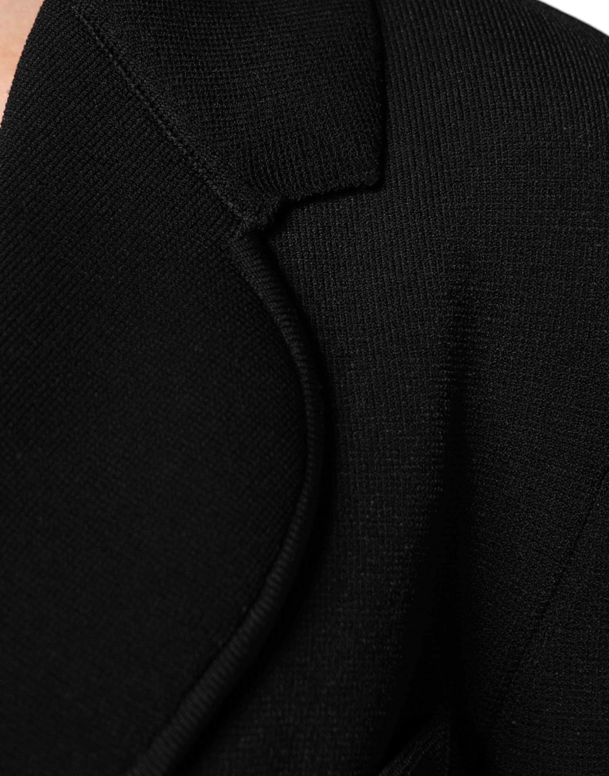 Dolce & Gabbana Dolce & Gabbana Black Viscose Single Breasted Blazer Women's Jacket