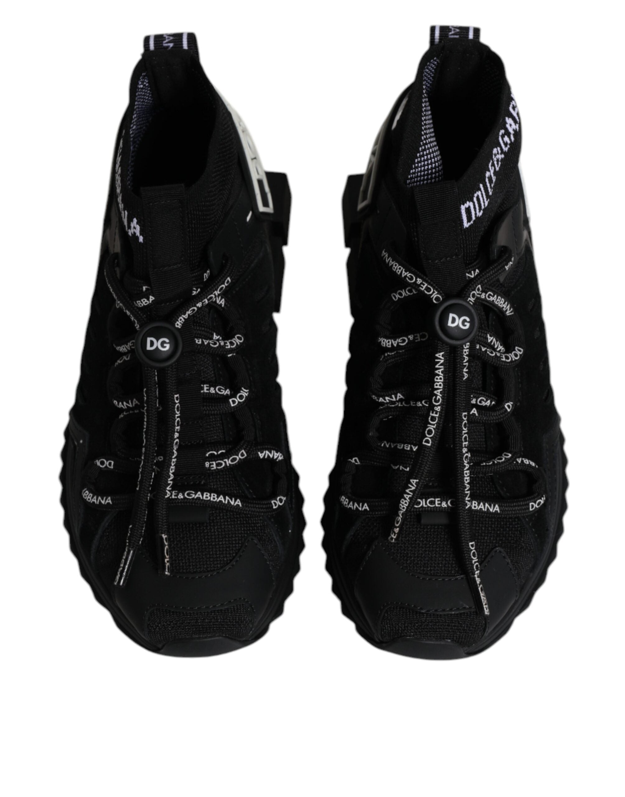 【新品】DOLCE&GABBANA ソックススニーカー　40 Dolce & Gabbana Black Sorrento Socks Logo Sneakers Women's Shoes