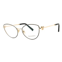 Tiffany & Co. Eyeglasses Cat Eye Full Rim, Black/Gold Frame and Clear Demo Lenses Lens TF1159B6164