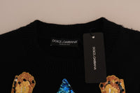 Dolce & Gabbana Fairy Tale Crystal Black Cashmere Women's Sweater