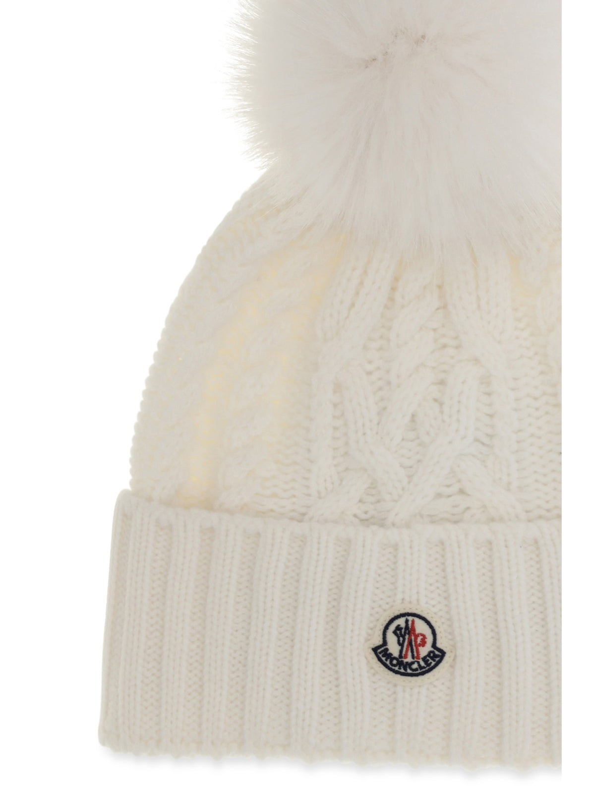 Moncler Women Wool And Cashmere Beanie With Pom-Pom
