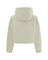 Burberry Check Pattern ZipUp Jacket Women Grey | Grey Jackets & Coats