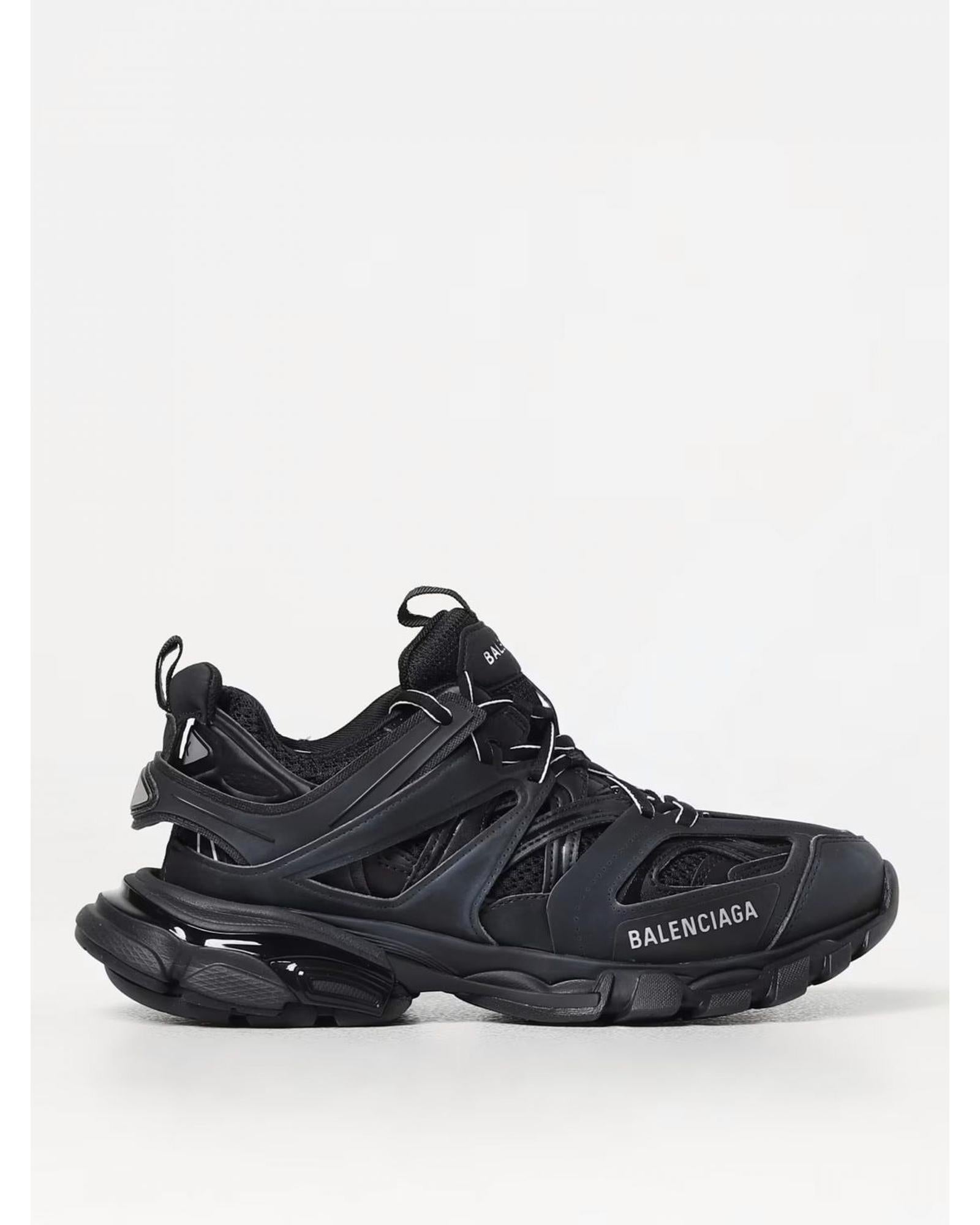Balenciaga Track Sneaker Layered Design Women Black