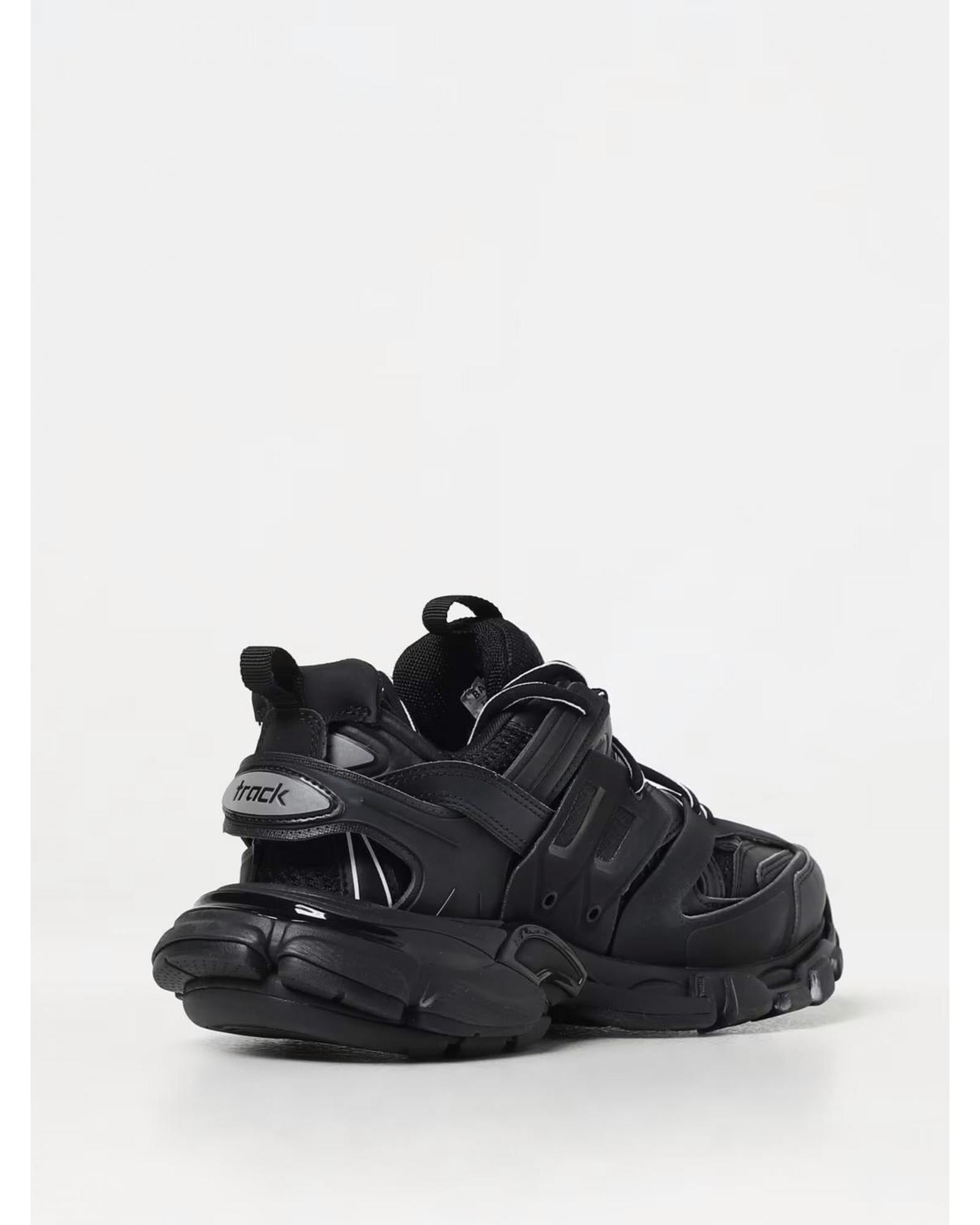Balenciaga Track Sneaker Layered Design Women Black