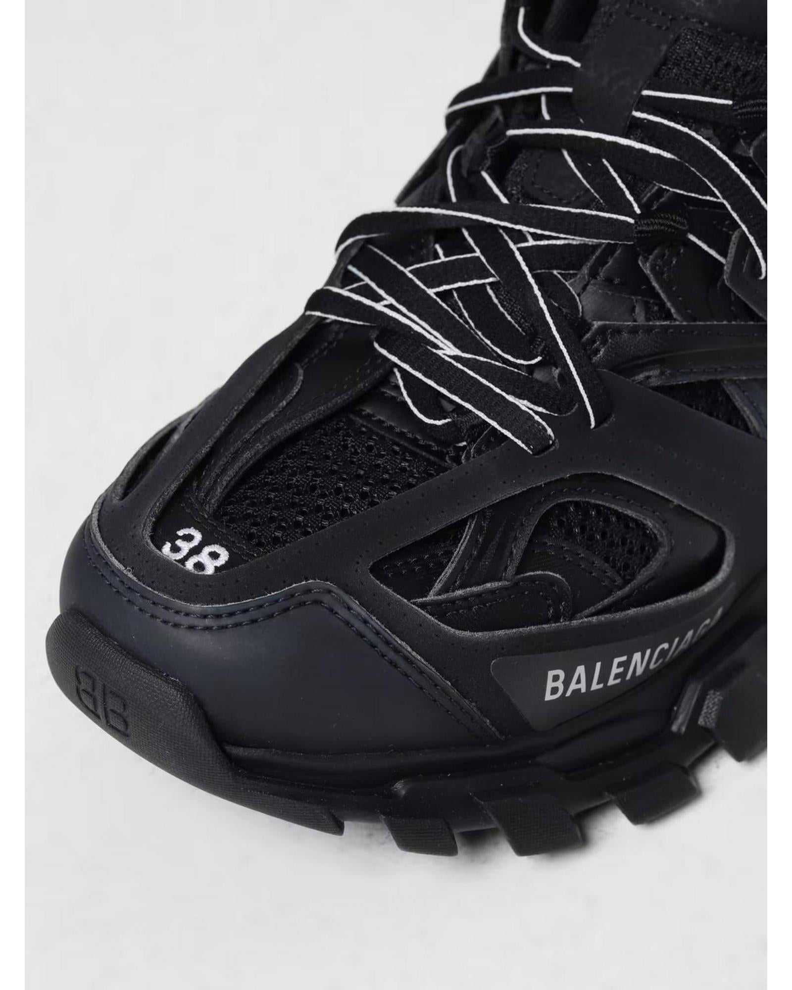 Balenciaga Track Sneaker Layered Design Women Black