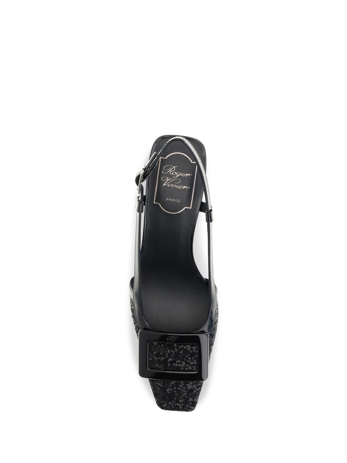 ROGER VIVIER Roger Vivier Women Belle Vivier Shiny-Effect Slingback Pumps