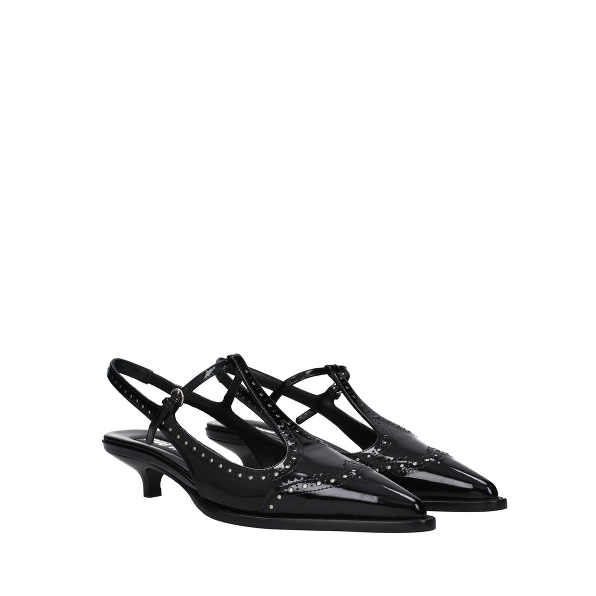 Miu Miu Miu Miu Leather Slingback Pumps Women