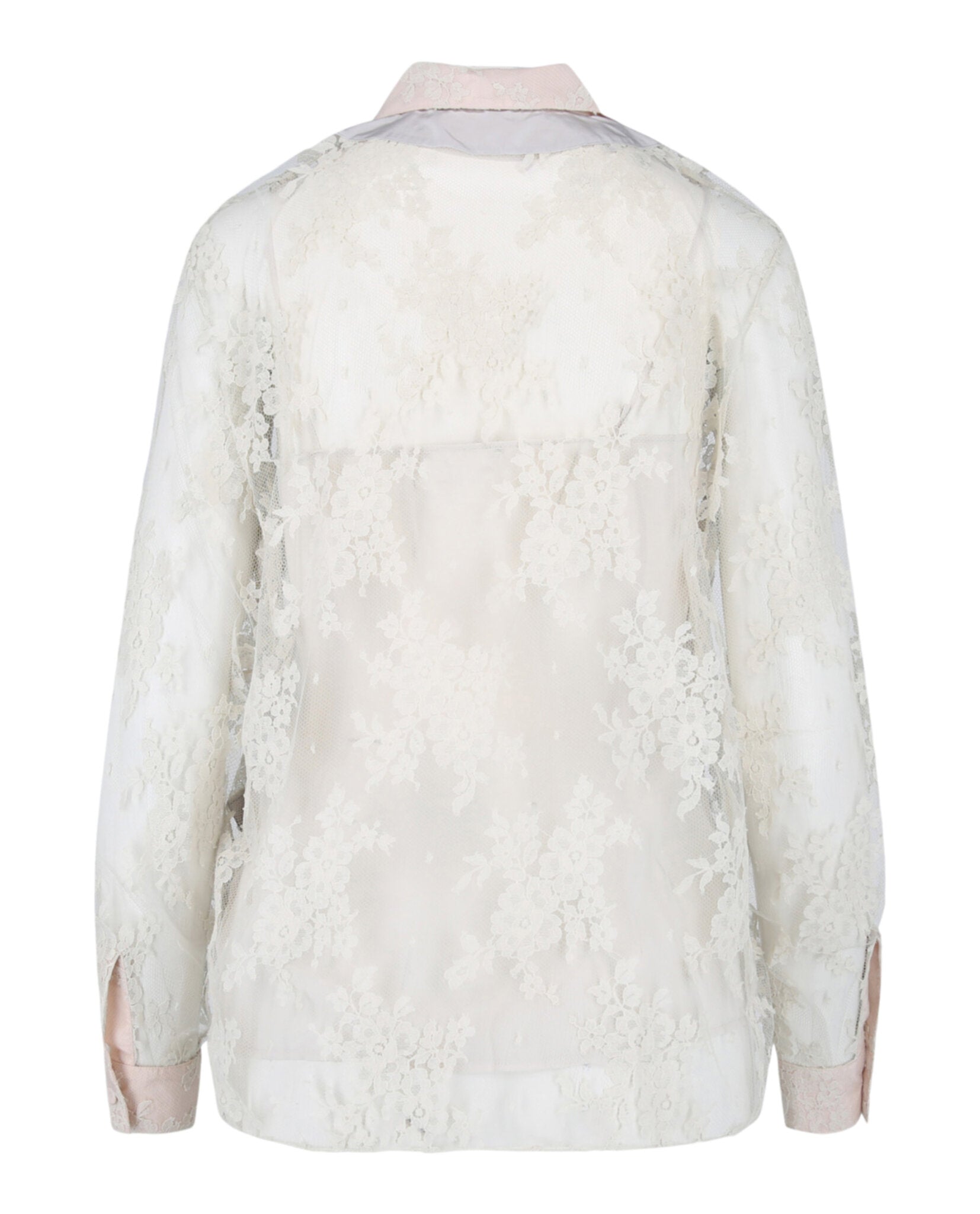 Bottega Veneta Womens Lace Patterned Blouse