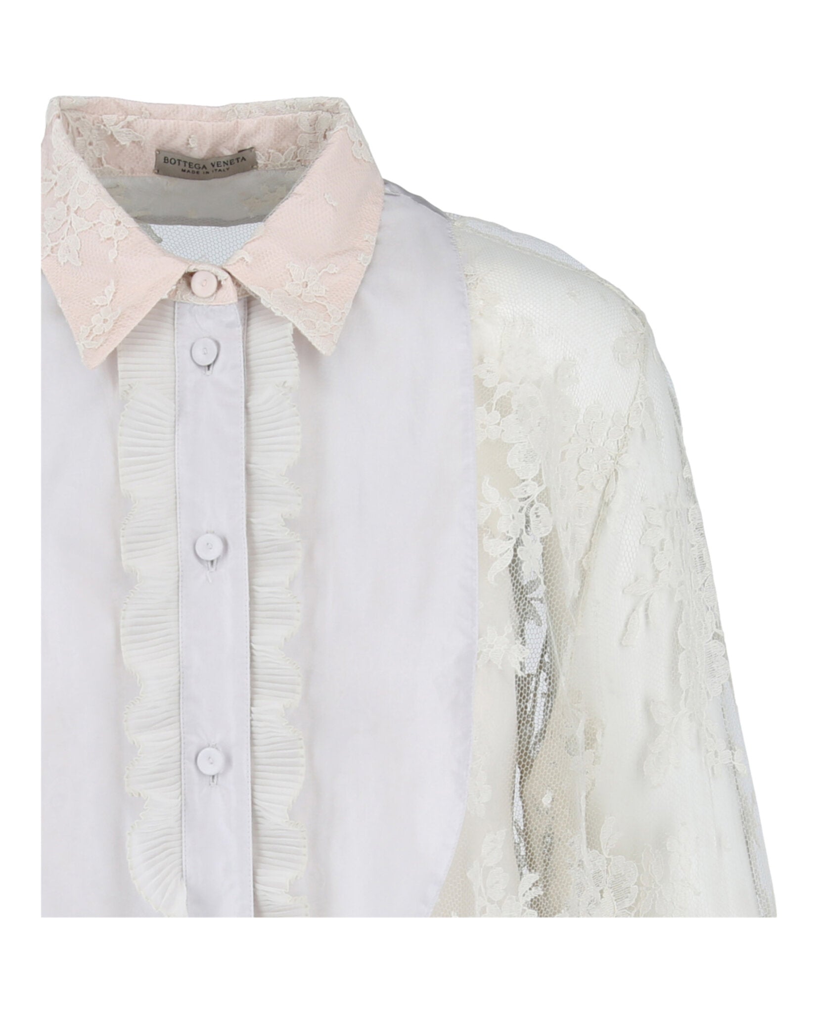 Bottega Veneta Womens Lace Patterned Blouse