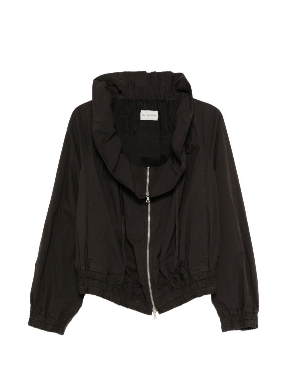Dries Van Noten Dries Van Noten Women Cotton Blend Ruffled Jacket