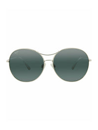 Maui Jim Womens Round/Oval Silver Silver Grey Fashion Designer Eyewear
