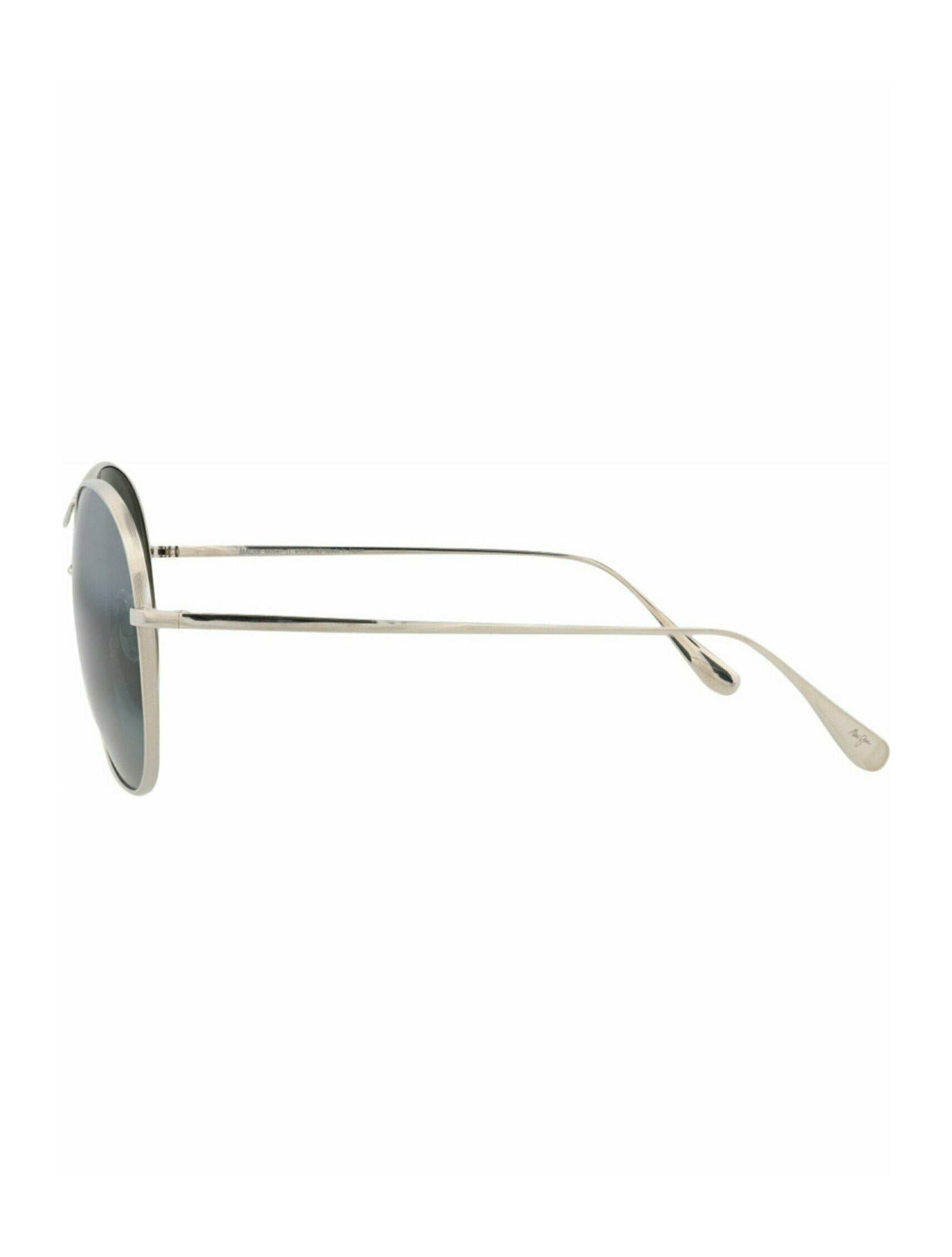 Maui Jim Womens Round/Oval Silver Silver Grey Fashion Designer Eyewear