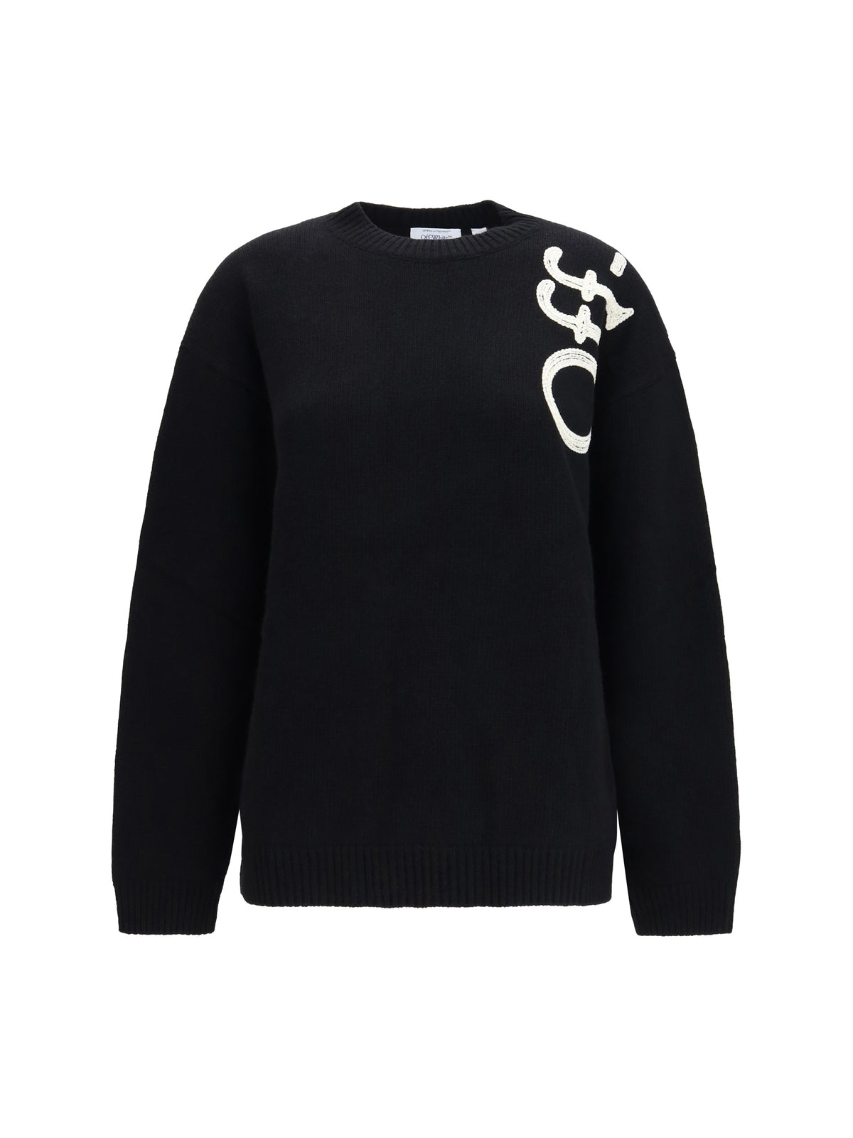 OFF-WHITE Off-White Women Vertical Bookish Crewneck Sweater