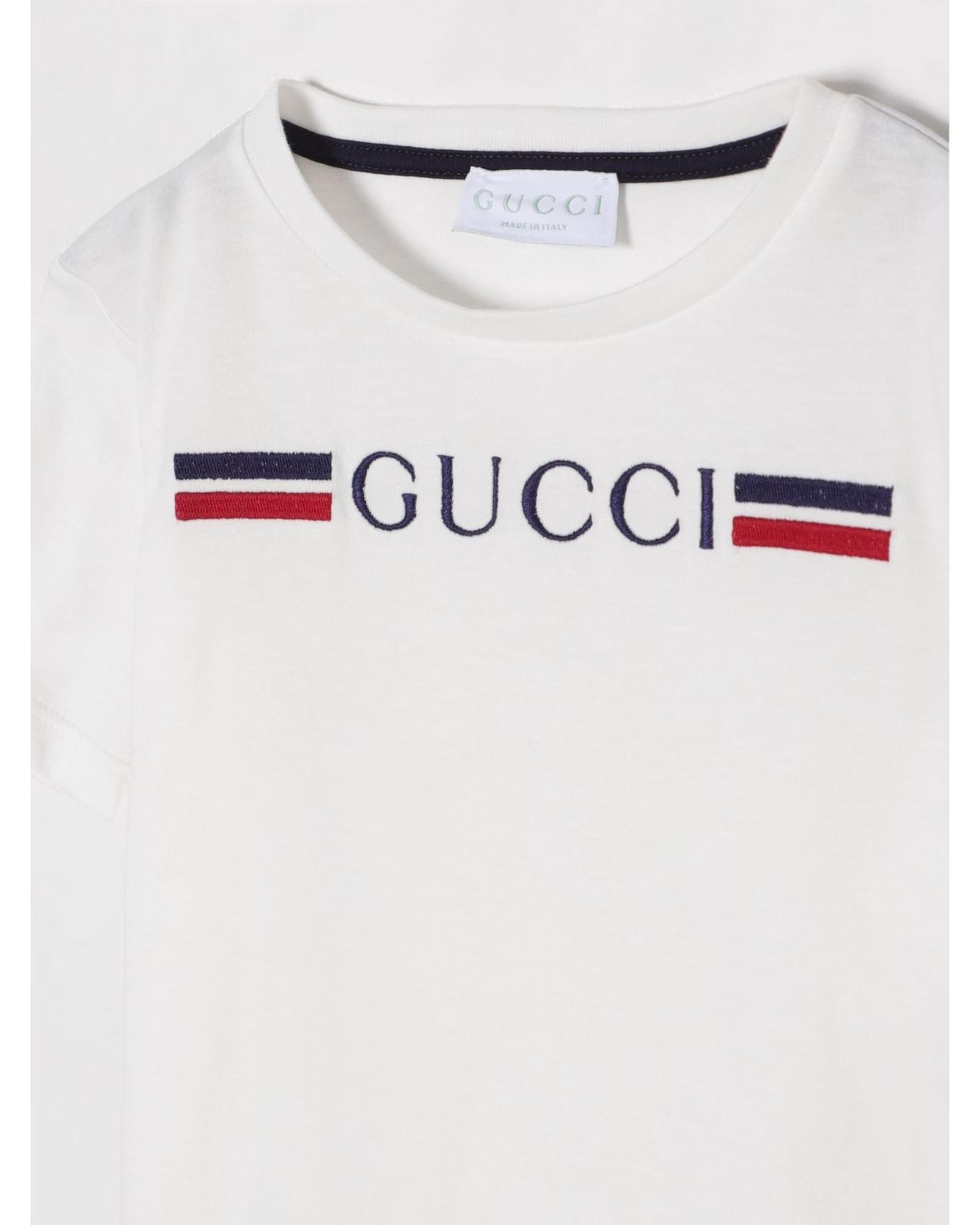Gucci Kids TShirt Logo White