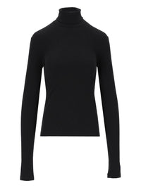 Celine Celine Women Stretch Cotton Jersey Turtleneck