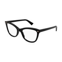 Bottega Veneta Eyeglasses Visor Full Rim, Black Frame and Clear Demo Lenses Lens BV1226O006