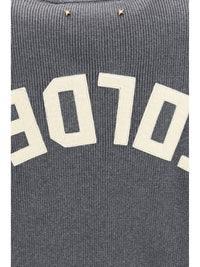 Golden Goose Women Cotton Crewneck Sweater With Back Logo